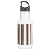 Schokoladenbraun und weiße Süßwaren Edelstahlflasche (Rückseite)