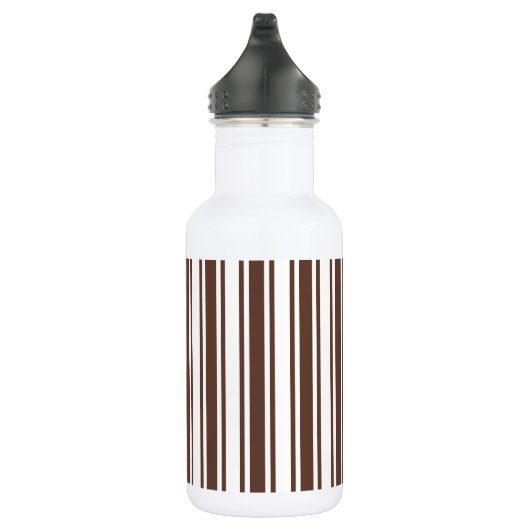 Schokoladenbraun und weiße Süßwaren Edelstahlflasche (Rechts)