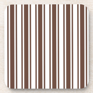 Schokoladenbraun und weiße Süßwaren Getränkeuntersetzer