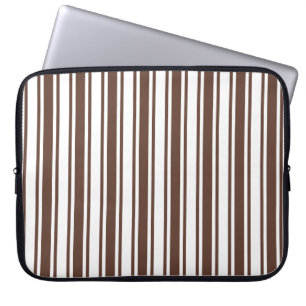 Schokoladenbraun und weiße Süßwaren Laptopschutzhülle