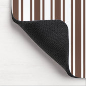 Schokoladenbraun und weiße Süßwaren Mousepad (Ecke)