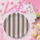 Schokoladenbraun und weiße Süßwaren Pappteller (Party)