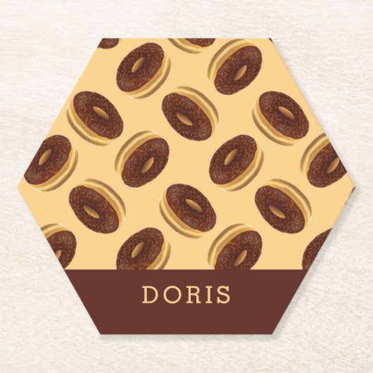 Schokoladenbraun Untersetzer (Vorderseite)