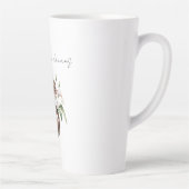 Schokoladenbraune Elfenbeincreme-Blumen Milchtasse (Rechts)