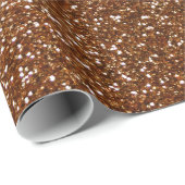 Schokoladenbrauner Glitter Geschenkpapier (Rolleneckpunkt)