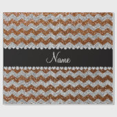 Schokoladenbrauner silberner Glitter des Geschenkpapier (Flach)