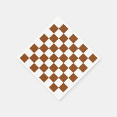 Schokoladenbraunes und weißes serviette (Ecke)