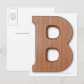 Schokoladenbrief b postkarte (Vorne/Hinten)