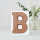 Schokoladenbrief b postkarte (Stehend Vorderseite)