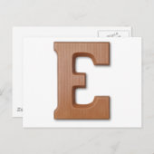 Schokoladenbrief E Postkarte (Vorne/Hinten)