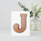 Schokoladenbrief J Postkarte (Stehend Vorderseite)