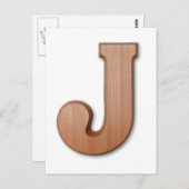 Schokoladenbrief J Postkarte (Vorne/Hinten)