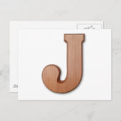 Schokoladenbrief J Postkarte (Vorne/Hinten)