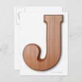 Schokoladenbrief j postkarte (Vorne/Hinten)