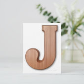 Schokoladenbrief j postkarte (Stehend Vorderseite)