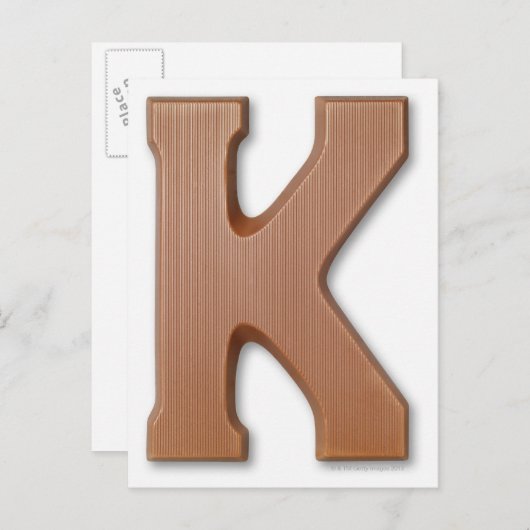 Schokoladenbrief k postkarte (Vorne/Hinten)