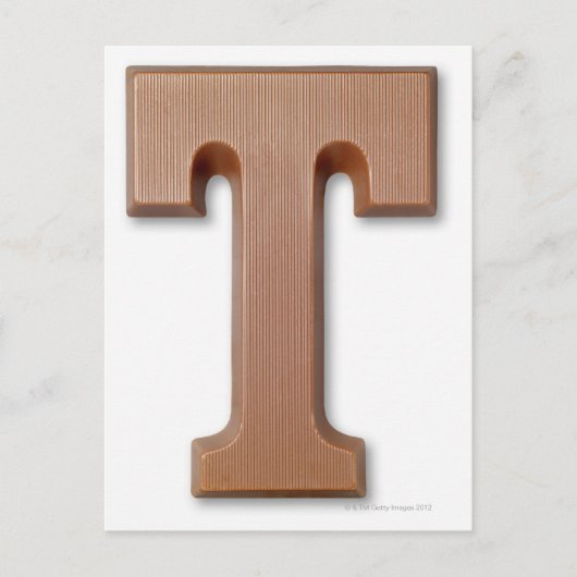 Schokoladenbrief Postkarte (Vorderseite)