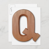 Schokoladenbrief q postkarte (Vorne/Hinten)