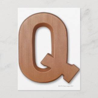 Schokoladenbrief q postkarte