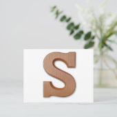 Schokoladenbrief S Postkarte (Stehend Vorderseite)