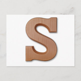 Schokoladenbrief S Postkarte