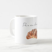 Schokoladenbrötchen Gebäck Kaffeetasse (Vorderseite Links)