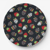 Schokoladenbrotpapier-Teller Pappteller (Vorderseite)