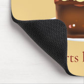 Schokoladenbrownie mit Vanilleeis Mousepad (Ecke)