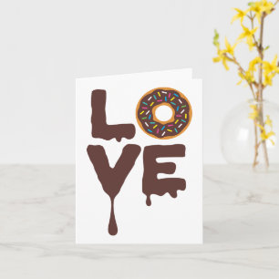 Schokoladenbrust mit Sprinklen-Liebe Karte