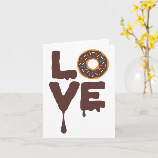 Schokoladenbrust mit Sprinklen-Liebe Karte