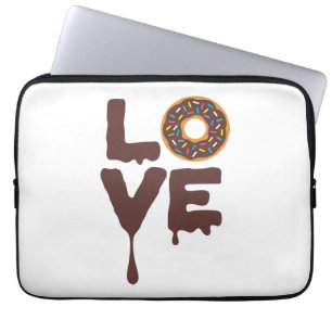 Schokoladenbrust mit Sprinklen-Liebe Laptopschutzhülle