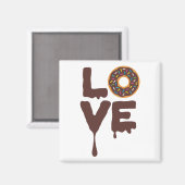 Schokoladenbrust mit Sprinklen-Liebe Magnet (Vorderseite/Rückseite)