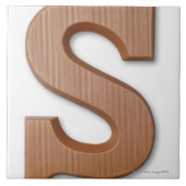 Schokoladenbuchstabe s fliese (Vorderseite)