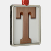 Schokoladenbuchstabe t ornament aus metall (Rechts)