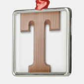 Schokoladenbuchstabe t ornament aus metall (Links)