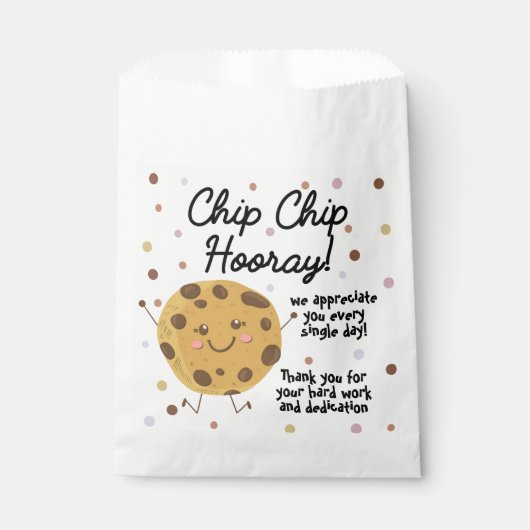 Schokoladenchip Cookie-Tüte Chip Chip Hurra Geschenktütchen (Vorderseite)