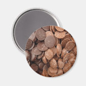 Schokoladenchips Magnet (Vorderseite/Rückseite)