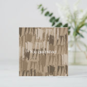 Schokoladencreme-Babydusche Einladung (Stehend Vorderseite)