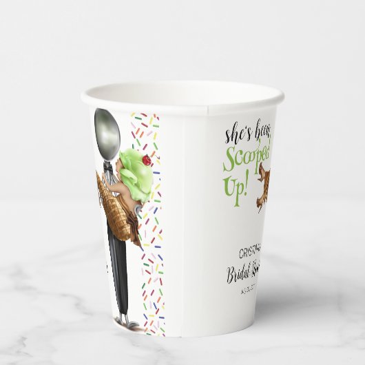 Schokoladencreme-Brautparty Pappbecher (Rechts)