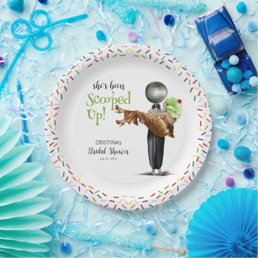 Schokoladencreme-Brautparty Pappteller (Party)