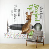 Schokoladencreme-Brautparty Wandteppich (Beispiel (Horizontal))