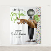 Schokoladencreme-Brautparty Wandteppich (Vorderseite)