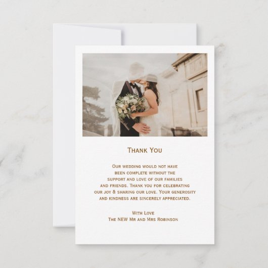 Schokoladencreme Dankeskarte (Rückseite)