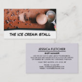 Schokoladencreme, Eiscreme Visitenkarte (Vorne/Hinten)