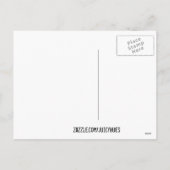 Schokoladencreme Feiertagspostkarte (Rückseite)