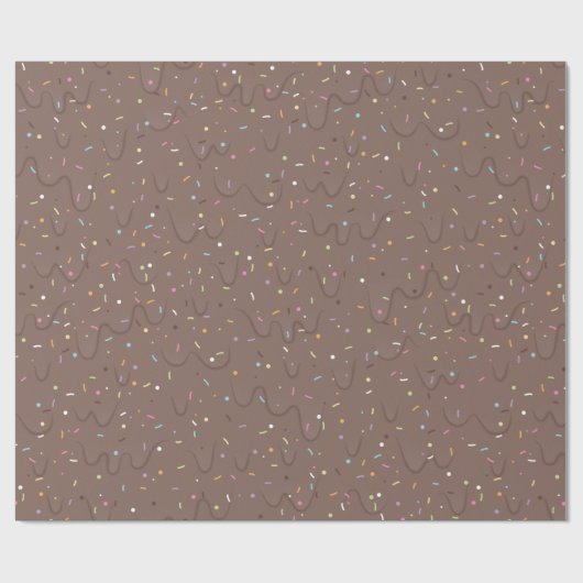 Schokoladencreme Geschenkpapier (Flach)