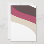 Schokoladencreme Himbeere Horizontale Streifen Einladung (Rückseite)