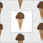 Schokoladencreme-Muster Stoff (Kachel)