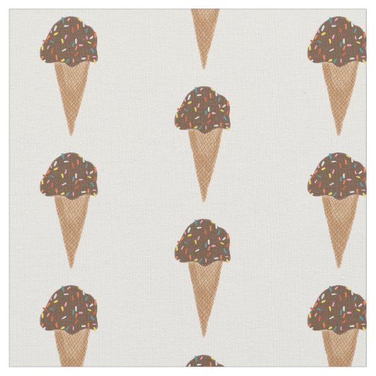 Schokoladencreme-Muster Stoff (Nahaufnahme)