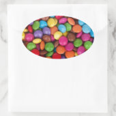 Schokoladencreme Ovaler Aufkleber (Tasche)